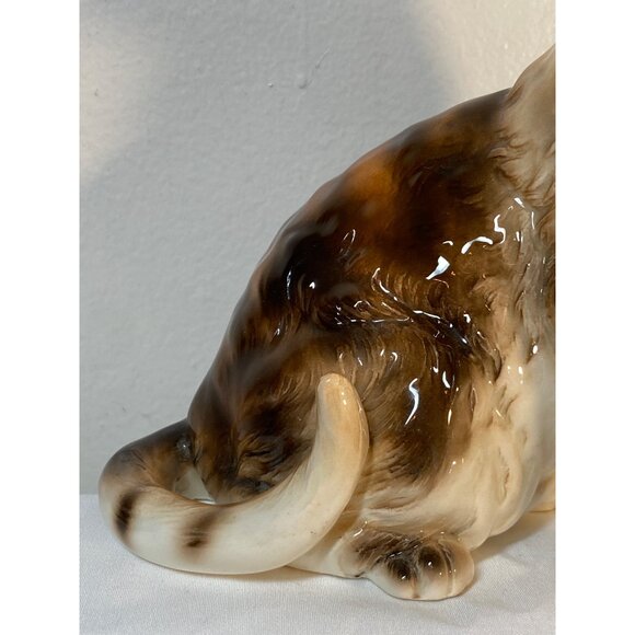 VTG Andrea by Sadek  Tabby Cat Blue Eye Ceramic Figure Tilden Thurber 2611 Japan - Picture 5 of 14